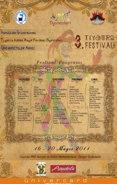 3. Üniversiteler Arası Tiyatro Festivali
